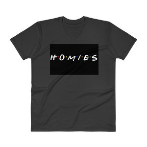 Homies Black V-Neck T-Shirt